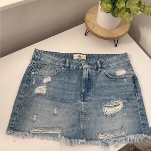 Free people denim skirt size 6